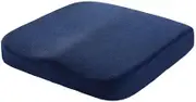 AIMALL Square Memory Foam Cushion - 15.75"x15.75"x2.17", Slow Rebound Chair Pad with Anti-Slip Base, Velvet Fabric for Office, Car, and Home Use
