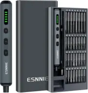 ESNNIE Mini Electric Screwdriver Set, 68 in 1 Small Electric Screwdriver Cord...