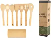 Metrey Bamboo Kitchen Spatula Soup Rice Turner Cookware Accessories