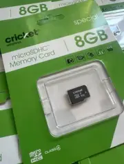 Cricket MicroSDHC 8GB Class 4 Memory Card NEW