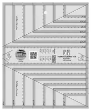 Creative Grids Half Rectangle Trim Tool (CGRDH6)