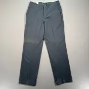 Vintage Dockers Khaki Pants Mens 36x34 Grey Relaxed Fit Flat Front No Wrinkle