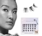 NWT KISS FALSCARA False Eyelashes, Lash Extension Kit, ‘Accent Wisps' BLACK