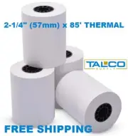 (200) CLOVER MINI / MOBILE (2-1/4" x 85') THERMAL PAPER ROLLS ~FREE SHIPPING~