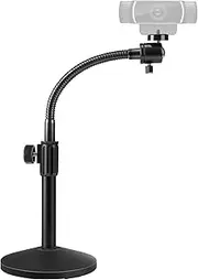 Puroma Webcam Stand Goose-Neck Mount Stand Upgraded Desktop Stand for Logitech Webcam C922 C930e C920S C920 C615 and Other Webcam with 1/4" Thread
