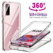 For Samsung Galaxy S24 Ultra S23 A23 A14 A52 360° Soft Front +PC Back Case Cover
