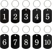 StayMax Aluminum Numbered Tags Key Tags ID Tags