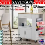 Kitchen Island Trolley Rolling Serving Cart Modern Trolly Storage Racks on Wheel