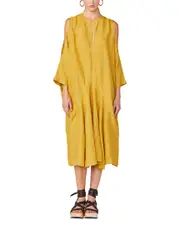 Callas Bianca Relaxed Fit Linen Dress 38 IT NoColor