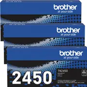 3 Pack Brother TN2450 Toner Ink Cartridge High Yield Genuine TN-2450 BULK