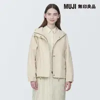 在飛比找momo購物網優惠-【MUJI 無印良品】女混撥水加工連套外套(共5色)