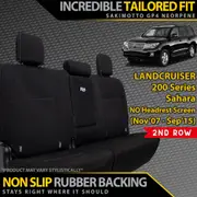 Toyota Landcruiser 200 Series - Sahara (Pre-Facelift) - GP4 Neoprene 2nd Row Seat Covers (Made to Order)