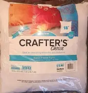 New Sealed Crafters Choice Basic Pillow Form-18" Inch X 18" Inch 035352106827