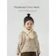 韓系兒童圍巾秋冬寶寶圍脖女童針織毛線男童交叉脖套保暖護頸小孩