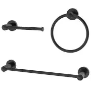 Bathroom Hardware Set Matte Black Towel Rack Set Towel Bar Set for Bathroom 3...