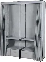 Portable Closet Portable Closet Iron Wardrobe Closet Fabric Clothes Closet Fashion Closets for Bedroom Hanging Storage Closet for Clothes Spacious