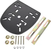 Zerodeko 1 Set Heavy Duty Motorcycle Trunk Case Mounting Plate with Vibration Control Strips Sturdy Material Thick Base for Enhanced Stability Adapter for Rear Luggage Rack