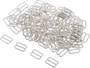 Colaxi 100Pcs Metal Bra Strap Rings/Sliders/Hook Fig 0 Adjuster for Crafts, 12mm