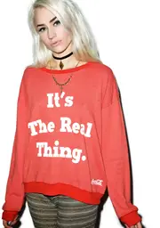[Wildfox Couture] The Real Thing Pullover Oversized Sweatshirt