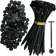 Nylon Universal Cable Tie Buckle – Heavy Duty Self-Locking Zip Ties Holder with Pin & Button Design, Plastic Cable Ties Tool Fasteners Car Body, UV Resistant Zipties for Car Daily Auto Fixing (100)