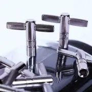 Drum Tuning Key Adjustment Wrench Silver Metal Percussion Access Tool CL W2S4