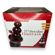 NIB ChocoMaker Chocolate Fountain Fondue Dessert Model 9805 New Party Event