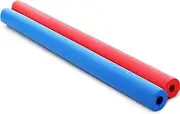 Hollowfly 2 Pack Jumbo Pool Noodles Floating Pool Noodles Foam Tube Extra Large Hollow Floating Training Device Swimming Craft Projects Padding Bumper(40 x 1.6 Inches,Blue, Red)
