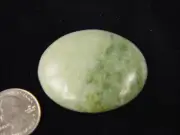 BUTW Serpentine/Jade Massage Palm Worry Pocket Healing Stone with bag 7589K