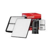 Ryco Oil Air Fuel Cabin Filter Service Kit for Ldv V80 2.5L 4Cyl 2013-On