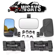For Honda Pioneer Big Red 700 500 520 Rear-View Center & Side Mirrors W/Handles