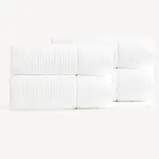 Renee Taylor Cambridge 650 GSM Textured 4 Pack Bath Sheet Snow