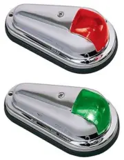 SIDE LIGHTS VERTICAL MOUNT NAVIGATION PERKO 0955DP0 STS NAV RUNNING RED GREEN