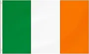 Ireland Flag, Irish Flag Polyester with Brass Grommets, 3x5 Foot (90 X 150cm)