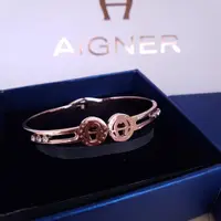 在飛比找蝦皮購物優惠-Aigner Gem 女士全鋼手鍊