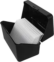 BESPORTBLE 1 Set Portable Index Card Storage Box with Lined Notecards Multi Functional Document Holder for Office School Home Enhances Organization Productivity