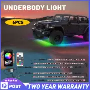 Car Truck Underglow Under Body Neon Accent Glow RGB LED Lights Kit 12V 6 PCS