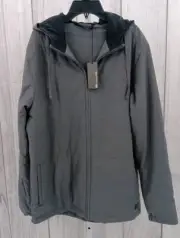 Travis Mathew Mens Jacket Gray Every Amenity Zip Stretch Golf Outdoor Medium-AB9