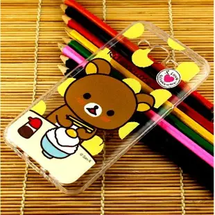 Rilakkuma 拉拉熊 Samsung Galaxy J7 (SM-J700) 2015版 彩繪透明保護軟套