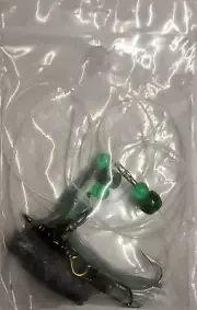 40 Inch Leader With 3 Way Swivel Snap 1 Oz. Sinker 5/0 Hook Green Octopus