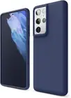 For Samsung Galaxy S21 Ultra Case With Premium Liquid Silicone Cover (Blue)