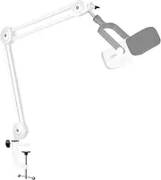 FIFINE Microphone Arm, Adjustable Microphone Stand, 3/8 Inch to 5/8 Inch Adapter, Microphone Clip, Three Cable Ties