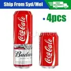 4PCS Hide A Beer Can Cover Sleeve Silicone Coke Case Stubby Cooler 355ML AUS