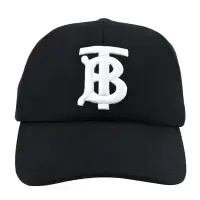 在飛比找Yahoo奇摩購物中心優惠-BURBERRY 電繡TB字樣LOGO款棉質棒球帽/遮陽帽(