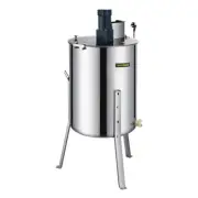 Electric Honey Extractor 4 Frames Beekeeping 140W 2 Clear Lids 3 Adjustable Legs