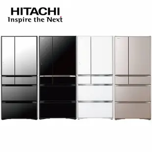 【HITACHI日立】676L 日本製 1級變頻6門電冰箱(RXG680NJ)