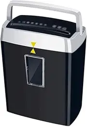 SHTFFW Electric Shredder 6-Sheet Granular Paper Shredder, 5-Minute Continuous Running Time, Shredders for Small Office Home Use