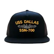 Uss SSN-700 embroidered stretch flex fit baseball cap