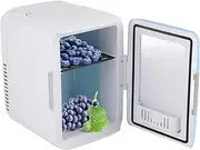 Topyond 4L Car Refrigerator Large Capacity Mini Fridge for Dormitory, Food Grade Liner Cooler Warmer, Small Size Electric Cooler for Office