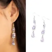 Glammed Up Goddess - Paparazzi Purple Earrings