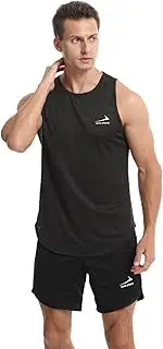 [Rane Sports] Men's Tank Tops Quick Dry Workout Shirts Sleeveless Shirts for Bodybuilding Gym Fitness Training